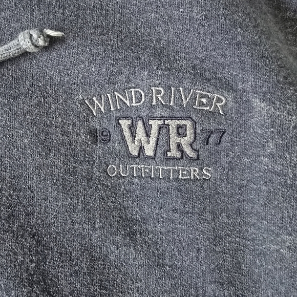 Wind River Men's L Blue Hooded Pullover Sweatshirt - Picture 2 of 5